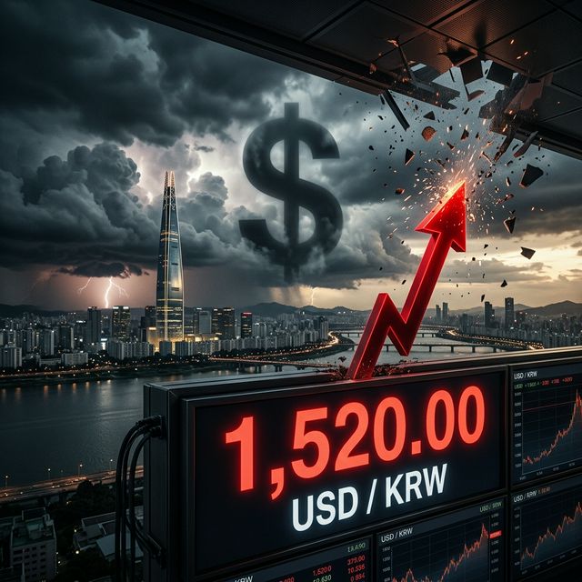 원달러 환율 1,520원 돌파와 한국 경제 위기